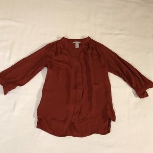 Burnt orange/ brown blouse